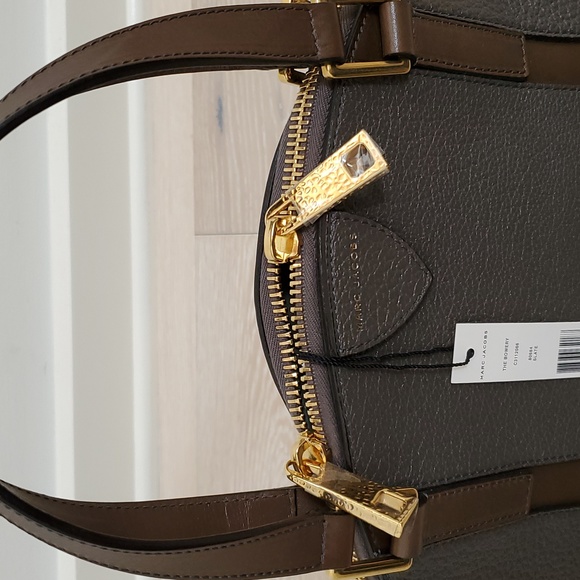 NWT Marc Jacobs The Crosby Bowery Satchel in Slate - Picture 2 of 13